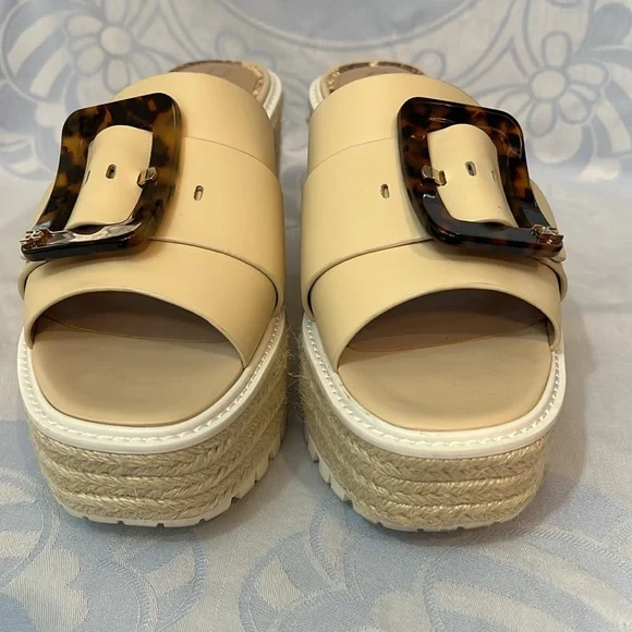 Sam Edelman Livi Espadrille Wedge Slide Sandal Size 9.5 - Picture 3 of 6